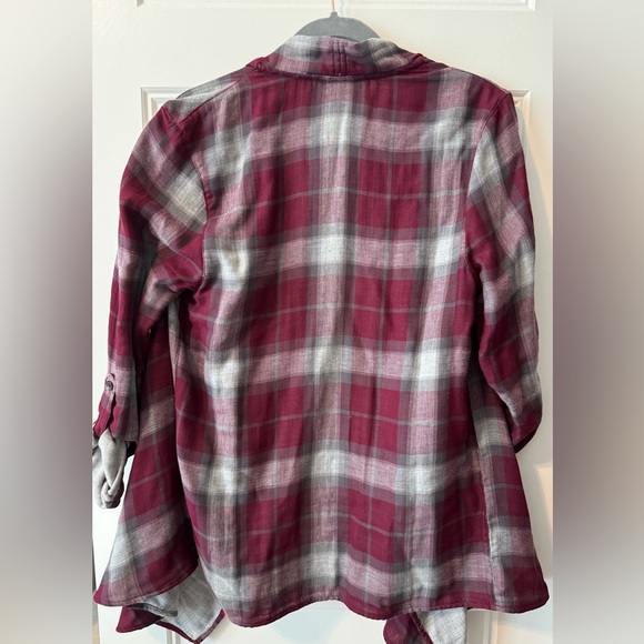 NWT Eddie Bauer Flannel Wrap Cardigan Size Small - Picture 2 of 8